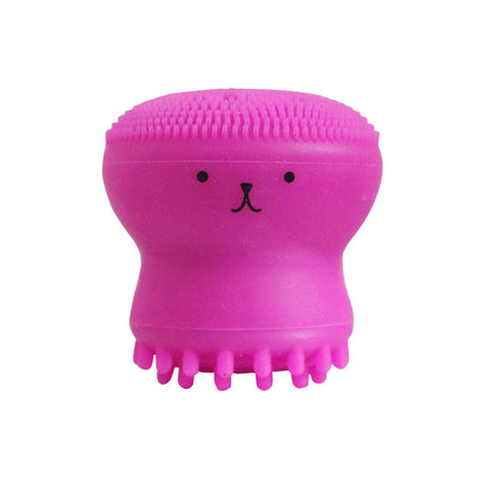 Brosse nettoyante pour le visage en silicone en forme de poulpe