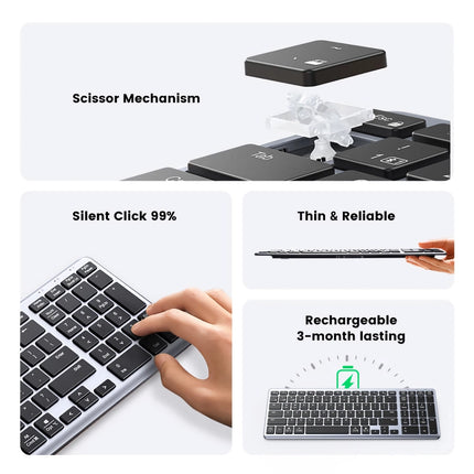 Wireless Bluetooth 5.0 Keyboard