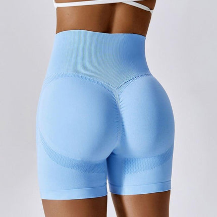 High-Waist Seamless Sports Shorts for Women - Yoga, Fitness & Cycling
