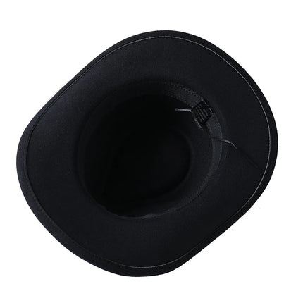 Chapeau Fedora Cowboy Unisexe Épais - Accessoire Élégant Pour L'Automne Et L'Hiver