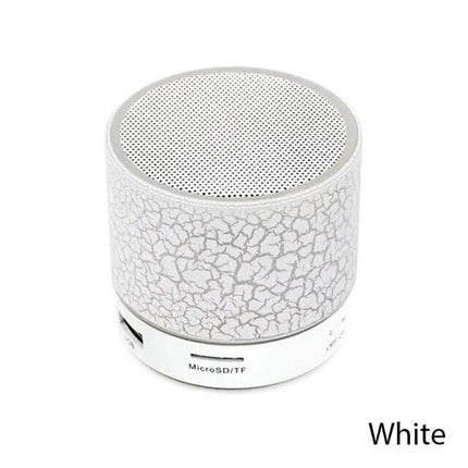 Compact Dazzling LED Bluetooth 4.1 Speaker: Wireless, HD Sound, Built-in Mic, and Portable - Wnkrs