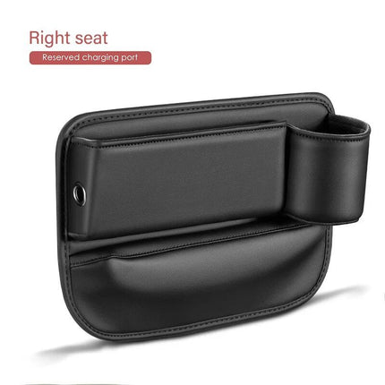 Luxury PU Leather Car Seat Gap Organizer with Cup Holder - Wnkrs