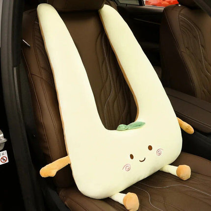 Plush Cartoon Car Nap Pillow for Optimal Travel Comfort - Wnkrs