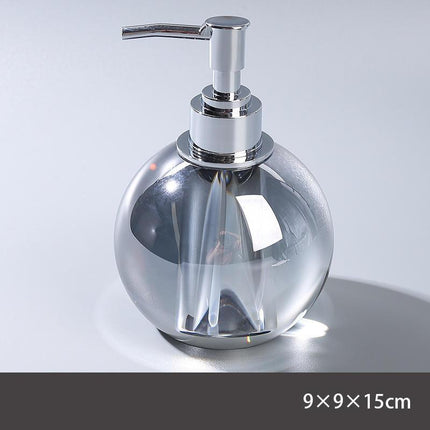 Ensemble d'accessoires de salle de bain luxueux en cristal nordique