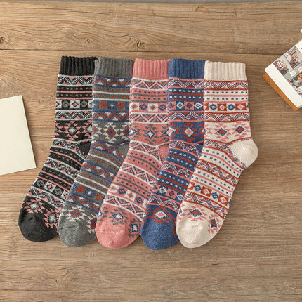 5 Pairs Unisex Thick Warm Socks