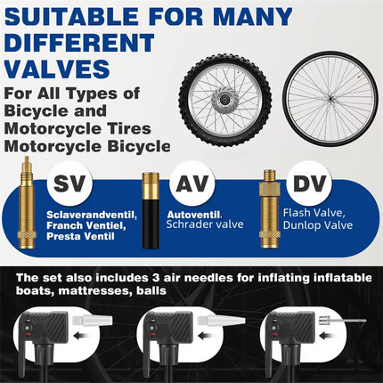 Pompe à vélo à haute pression pour tous les pneus