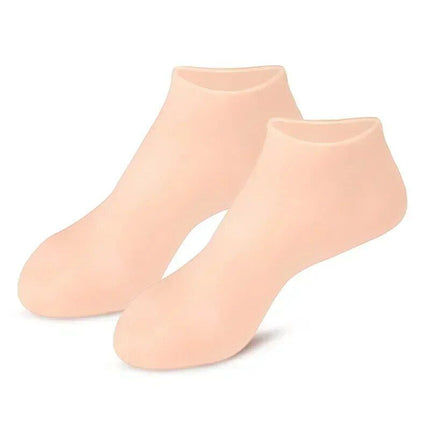 Silicone Spa Moisturizing Gel Socks for Foot Exfoliation & Care - Wnkrs