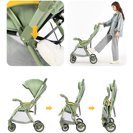 Bi-directional High Landscape Baby Stroller - Lightweight and Foldable - Wnkrs