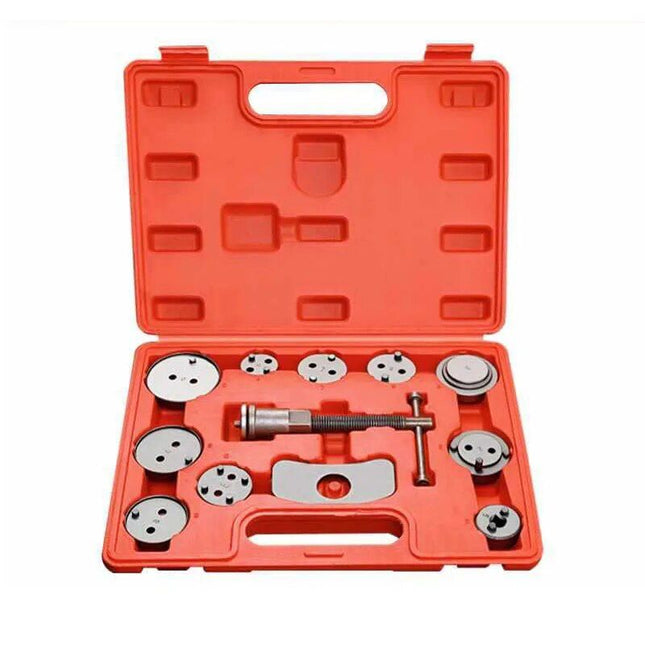 Universal 12-Piece Car Brake Caliper Tool Set – Disc Rewind & Piston Compression Kit - Wnkrs