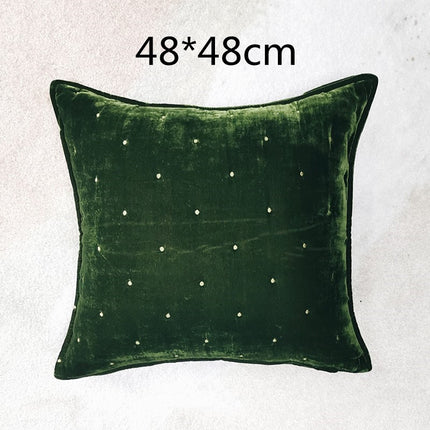 High Appearance Level Retro Brocade Throw Pillow Waist Pillow Back Pillow Cover - Wnkrs