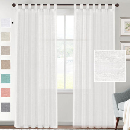 Linen Yarn Curtain Transparent Window Screen - Wnkrs