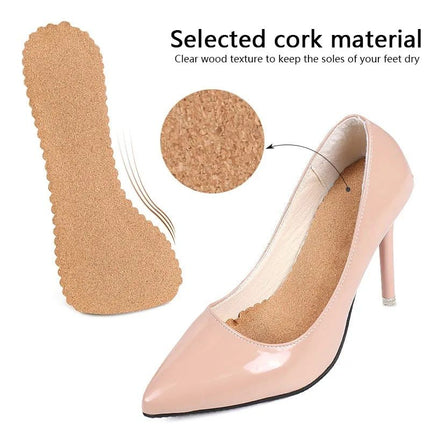 Cork Non-slip Shoe Pads: Ultimate Comfort for Women's Sandals and High Heels - Wnkrs