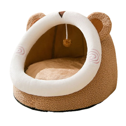 Acogedora cama para gatos cálida y acogedora para el invierno