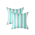 2pcs 18x18in / Pinstripes LightBlue