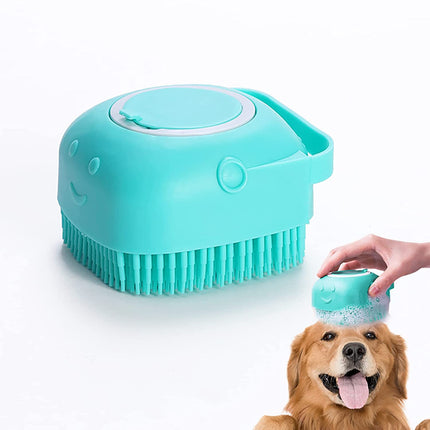 Cepillo de baño de silicona para perros