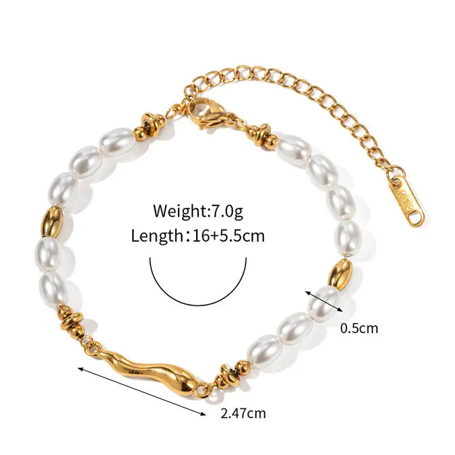 Gold Plated Water Drop Bracelet