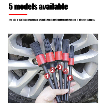 5-Piece Car Detailing Brush Set - Wnkrs