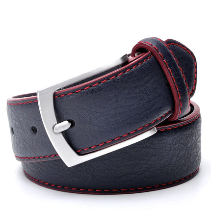 Ceinture décontractée en cuir de conception italienne pour hommes