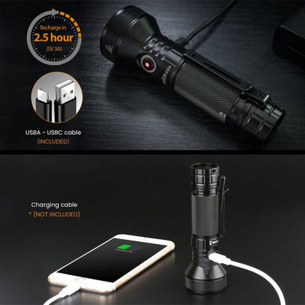 Rechargeable 2100lm High-Power LED Flashlight