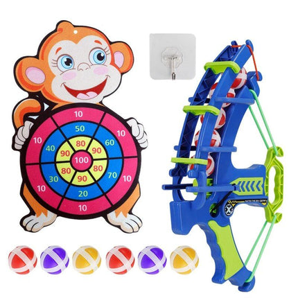 Multi-Game Slingshot & Sticky Ball Dartboard - Fun Outdoor Target Game for Kids - Wnkrs