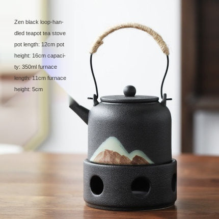 Japanese Style Warm Tea Stove Pot Ceramic Tea Set - Wnkrs