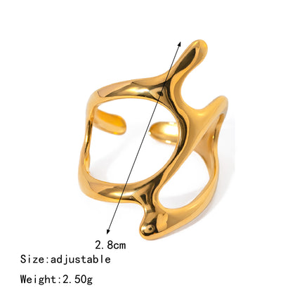 Chic Stainless Steel Irregular Geometry Ring