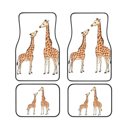 Giraffe Print Universal Car Floor Mats - Wnkrs