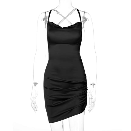 Women's Backless Spaghetti Strap Mini Dress - Wnkrs