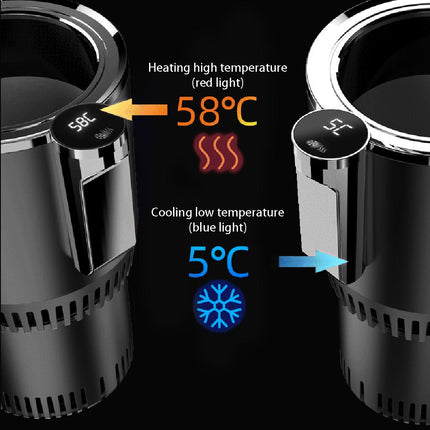 Intelligent Car Cup Warmer Cooler 2 in 1 with Smart Digital Display - Wnkrs