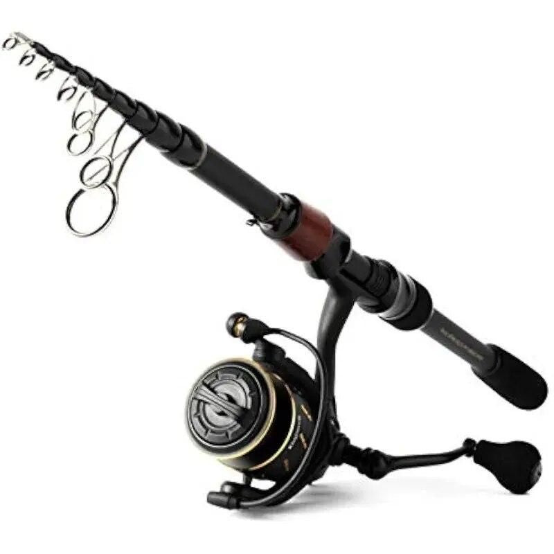 Premium Carbon Fiber Telescopic Fishing Rod & Reel Combo