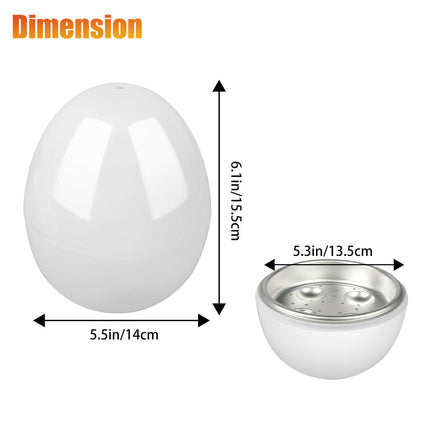 Microwave Egg Steamer Boiler Cooker Easy Quick 5 Minutes Hard Or Soft Boiled Kitchen Cooking Tools - Wnkrs