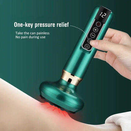 Electric Cupping & Gua Sha Massager: Infrared Heat Therapy & Anti-Cellulite Suction - Wnkrs