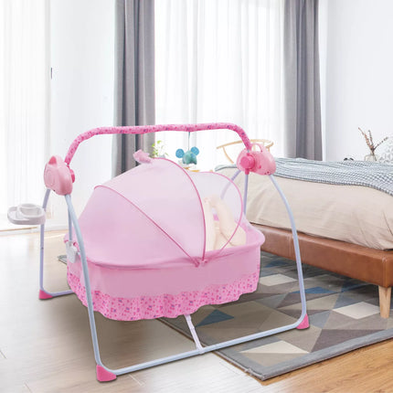 Electric Baby Cradle with Bluetooth, Music & Bouncer - Wnkrs