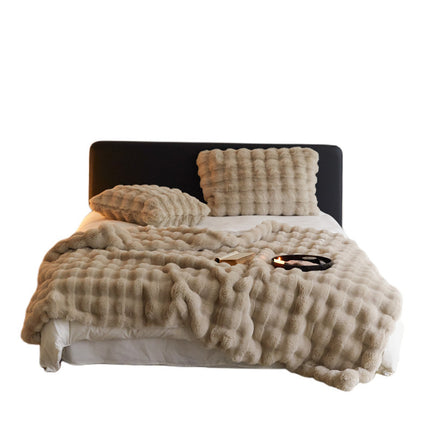 The Fur Rabbit Hair Sofa Blanket Is Simple And Luxurious - Wnkrs