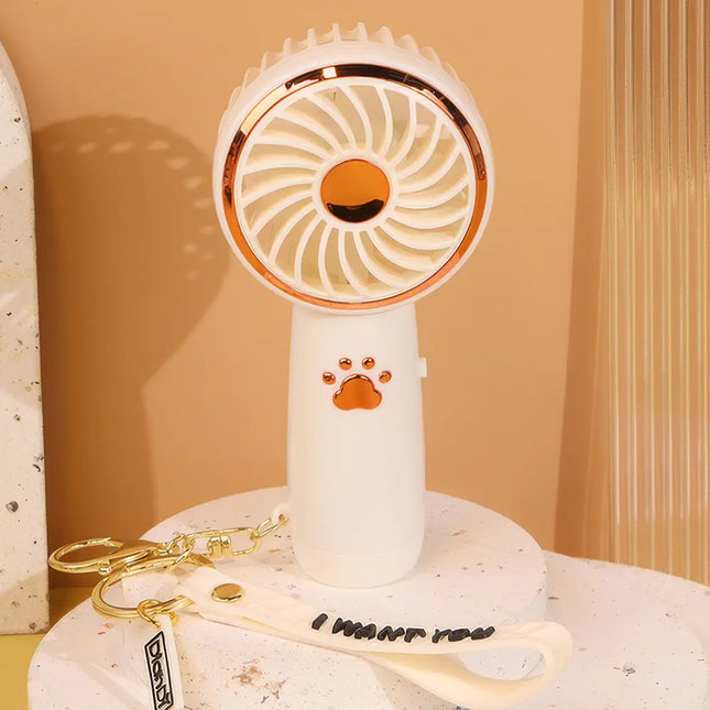 Mini ventilador portátil USB con dibujos animados
