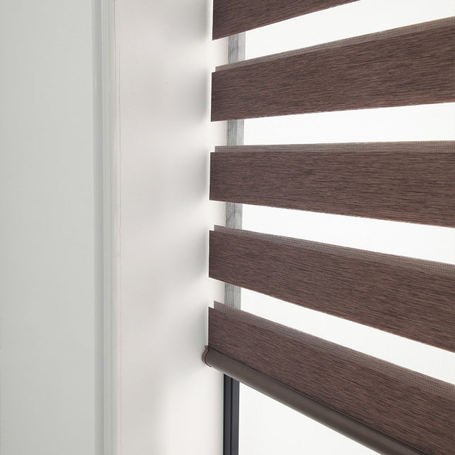 Soft Gauze Curtain Semi-Shading Rolling Curtain Roll-Up Curtain Electric Zebra Curtain - Wnkrs