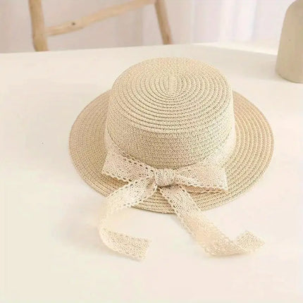 Encantador sombrero de paja de princesa de verano para niños