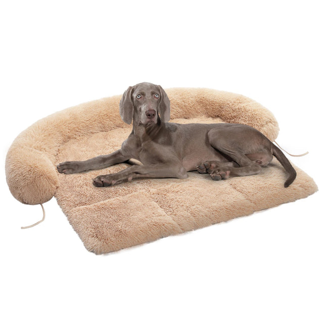 Acogedora cama de invierno para perros con caseta portátil