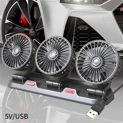 Ventilateur électrique réglable à 3 têtes