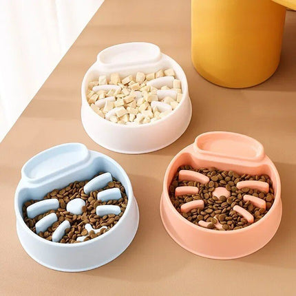 Universal Anti-Gulp Dog & Cat Slow Feeder Bowl - Wnkrs