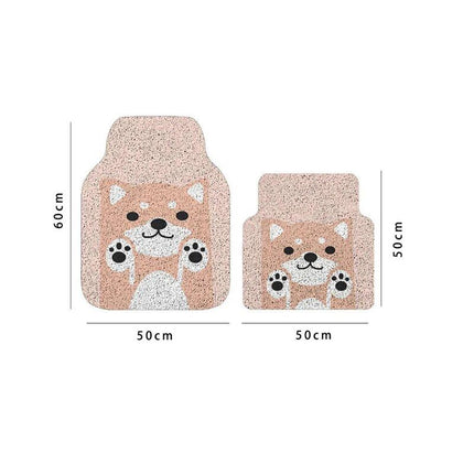 Universal Cartoon Pattern Waterproof Car Floor Mats - Wnkrs