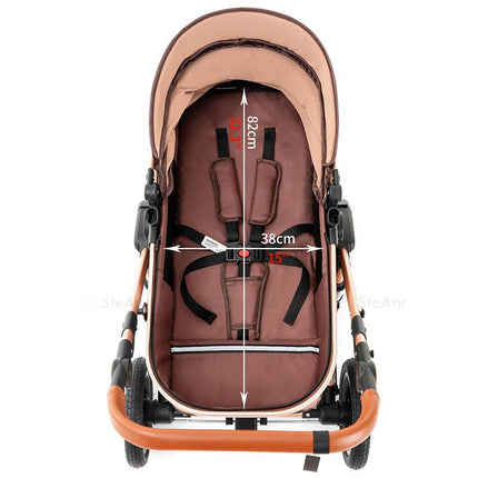 5-IN-1 Luxury Travel Baby Stroller with Car Seat Portable, Foldable, and Durable - Wnkrs