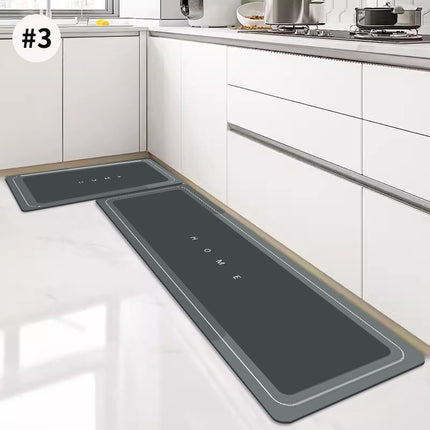 Tapis de cuisine en diatomite super absorbant et antidérapant