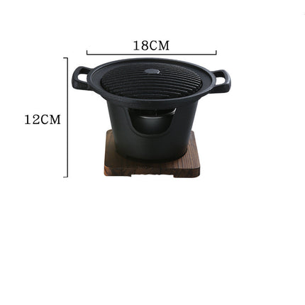 Food Non-Stick Small Barbecue Grill Household Indoor Barbecue Small Grill - Wnkrs