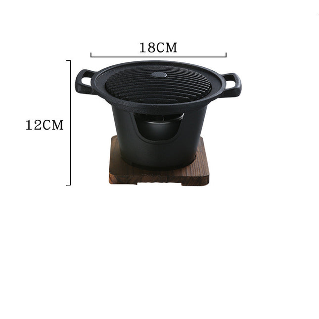 Food Non-Stick Small Barbecue Grill Household Indoor Barbecue Small Grill - Wnkrs