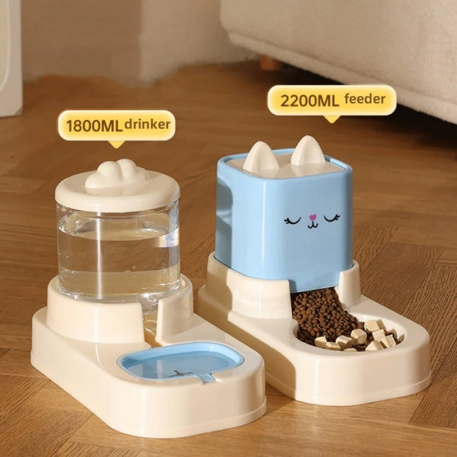 Distributeur automatique d'eau et de nourriture pour animaux de compagnie pour chats et chiens