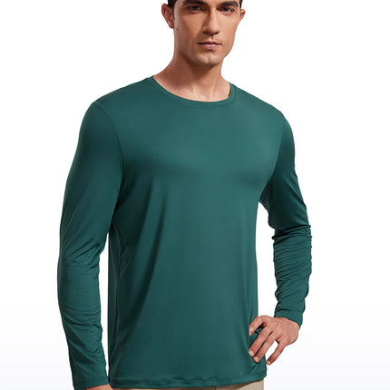 Camiseta de entrenamiento ligera de manga larga para hombre - Camisetas deportivas para correr y gimnasio