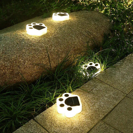 Solar Bear Paw LED Ground Lights - Wnkrs