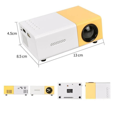 Mini projecteur LED Yg300 version améliorée 1000 lumens