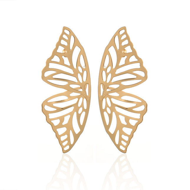 Pendientes de mariposa con alas de ángel para mujer